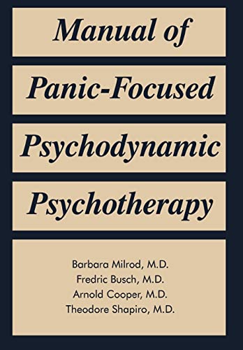 Manual of Panic-Focused Psychodynamic Psychotherapy